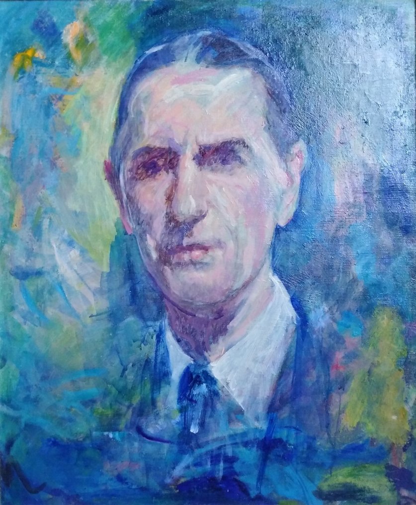 William Malherbe (1884-1951) Attrib.to - Portrait d'homme #1.1