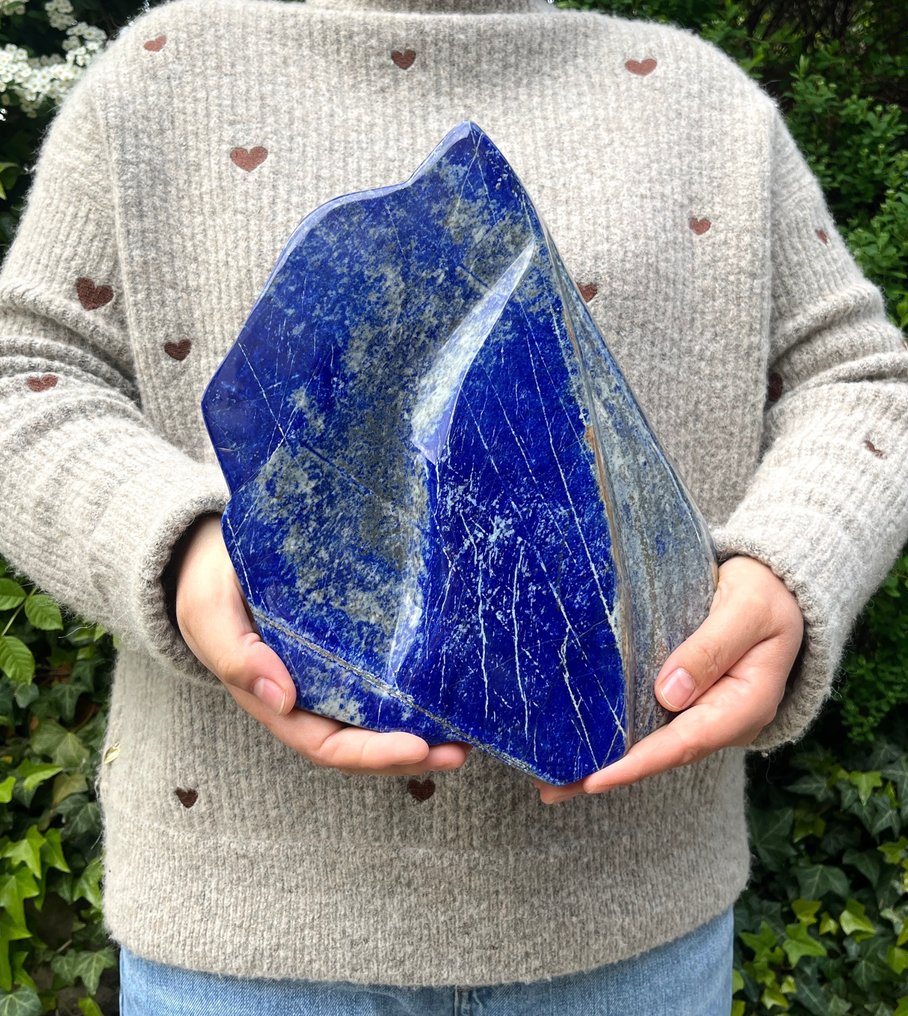 XXL Lapis Lazuli csodálatos formában Szabadforma - Magasság: 29 cm - Szélesség: 21 cm- 6.4 kg - (1) #1.1