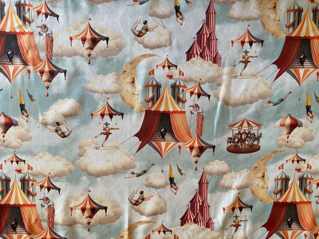 san leucio αποκλειστικό κασμιρέ πλεκτό σουρεαλιστικό τσίρκο - Ταπετσαρία  - 140 cm - 130 cm #1.0