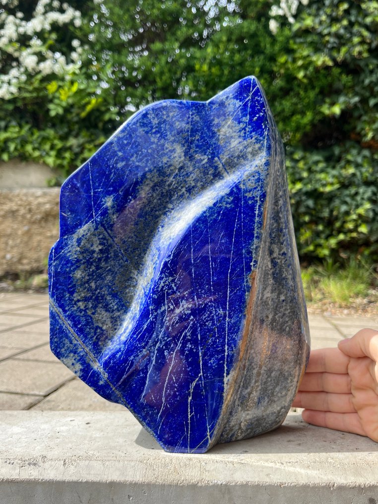 XXL Lapis Lazuli csodálatos formában Szabadforma - Magasság: 29 cm - Szélesség: 21 cm- 6.4 kg - (1) #2.1