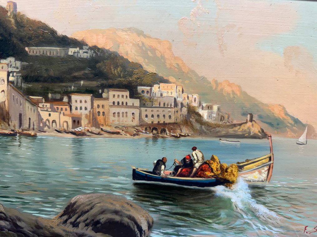 F. Serra (XX) - Pescatori ad Amalfi #3.1