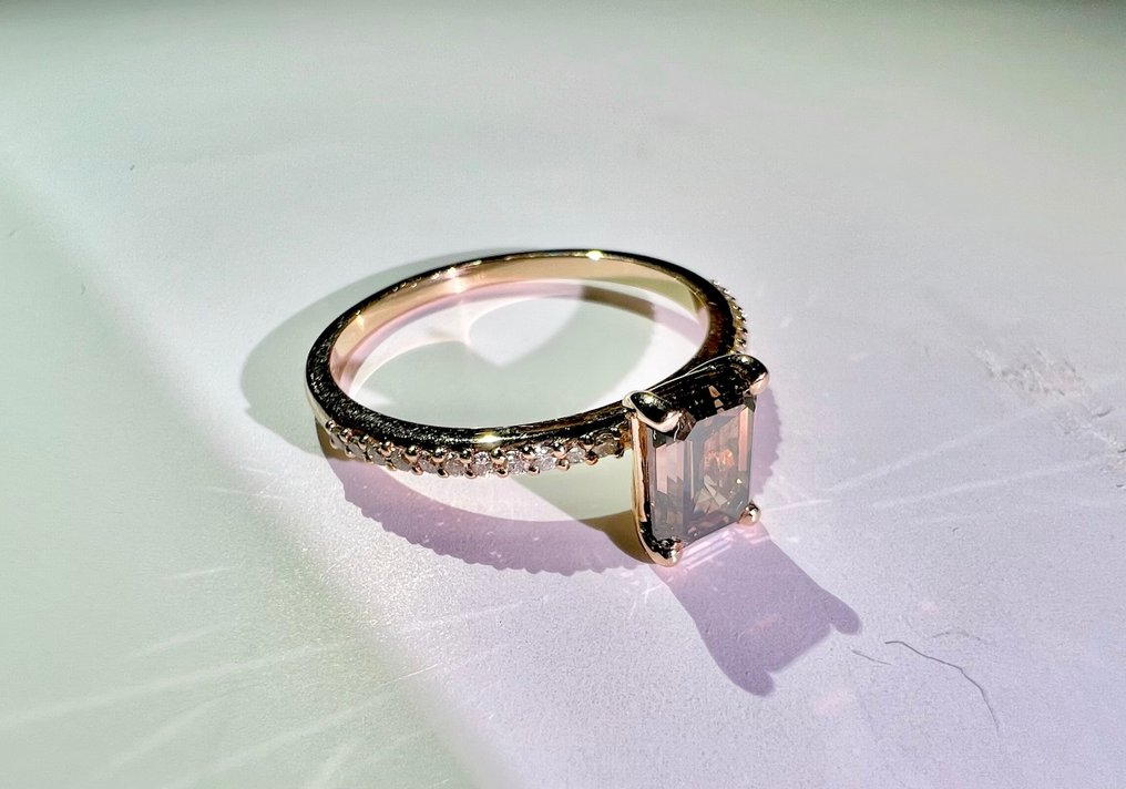 Ring Roségold -  1.13ct. tw. Diamant  (Natürlich) - Diamant #1.1