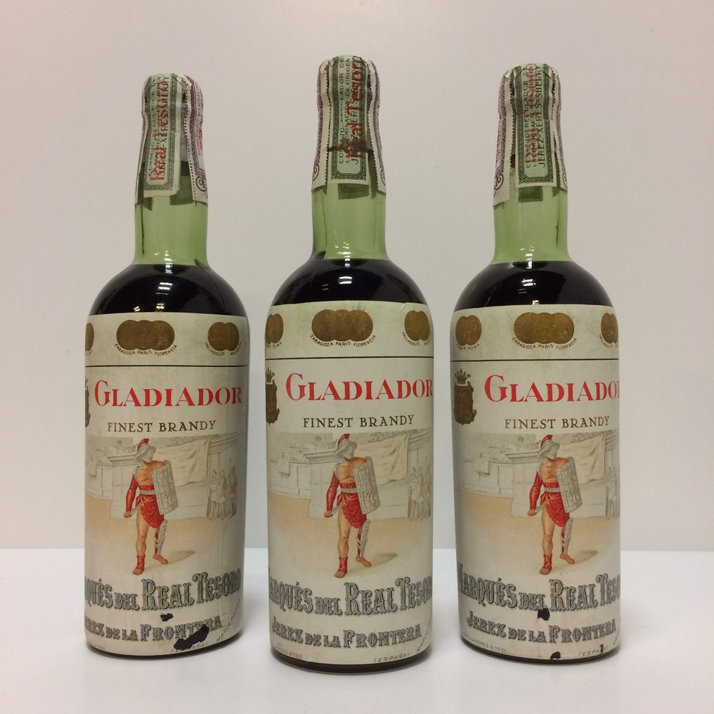 Marqués del Real Tesoro Gladiador Finest Brandy de Jerez b. Década