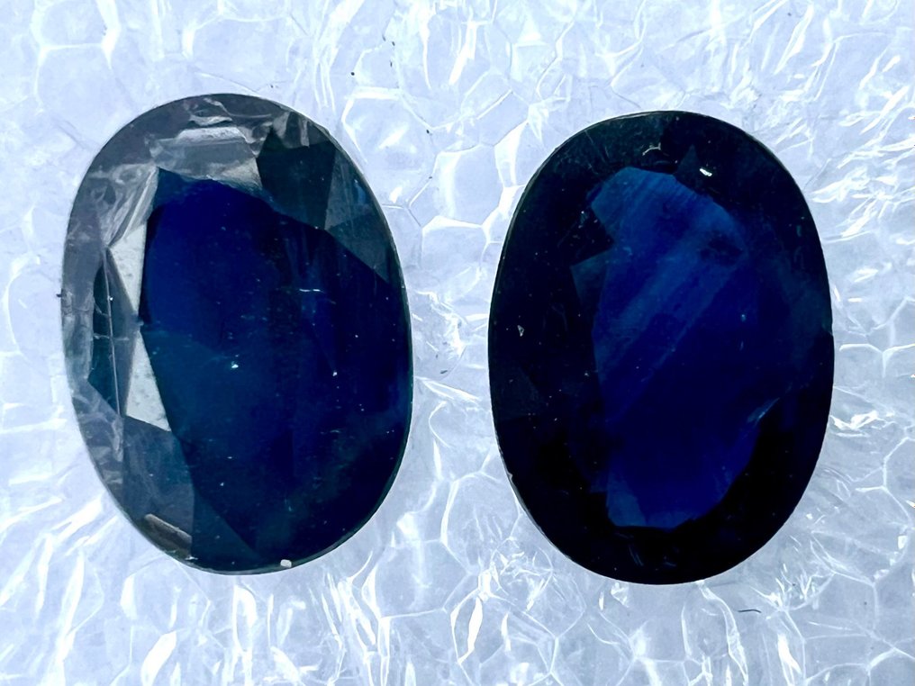 没有保留价 - 2 pcs  蓝色 蓝宝石  - 3.16 ct - 安特卫普宝石检测实验室（ALGT） #2.2