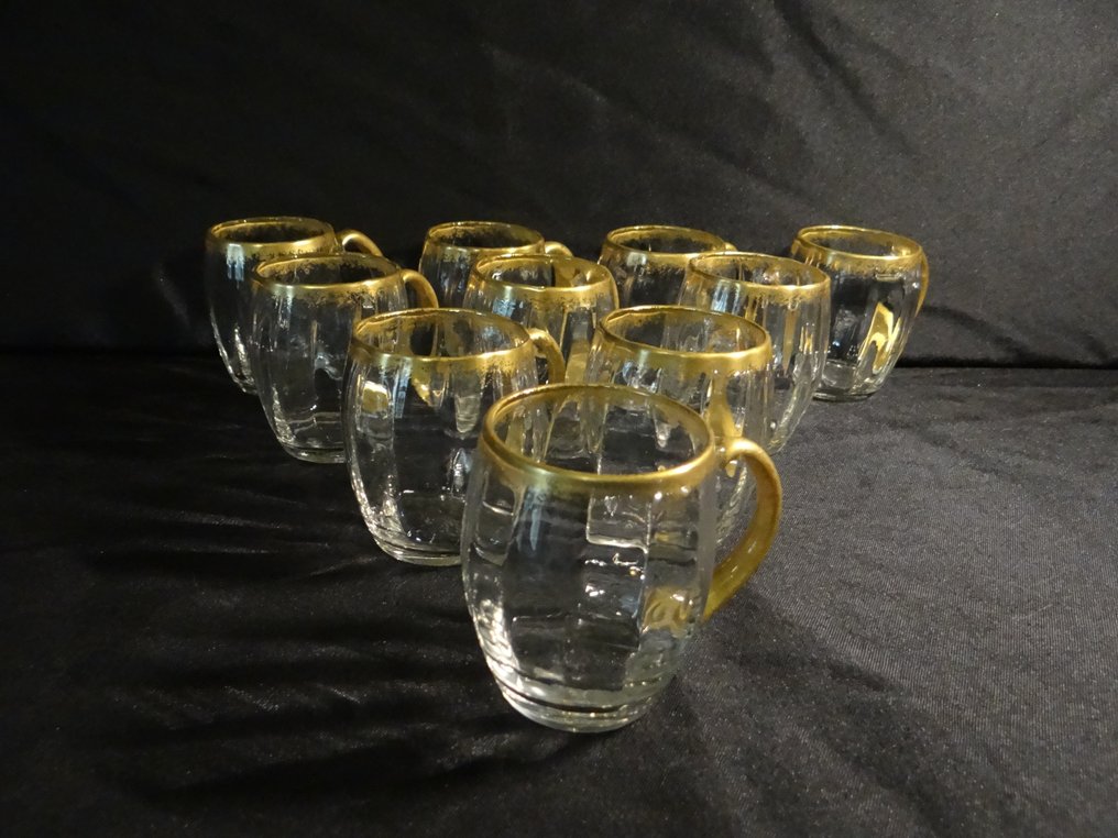 Daum - 饮水玻璃杯 (6) - 水晶, 金 #1.1