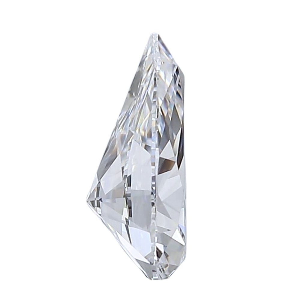 1 pcs Diamant  (Natur)  - 0.71 ct - Pære - D (farveløs) - IF #3.2
