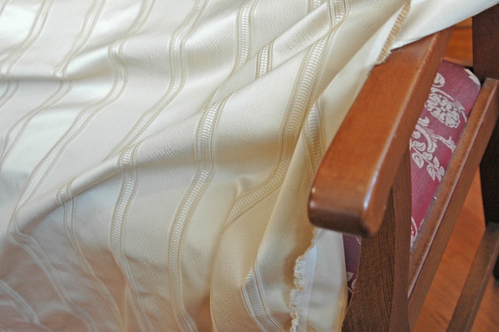 SanLeucio1789 - Naïade damassé rayé naturel - Textile  - 500 cm - 140 cm #3.1