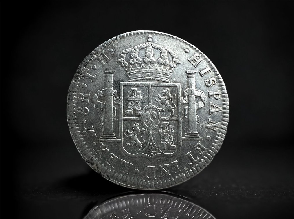 西班牙. Carlos IV (1788-1808). 8 Reales 1805 Mexico TH #2.2