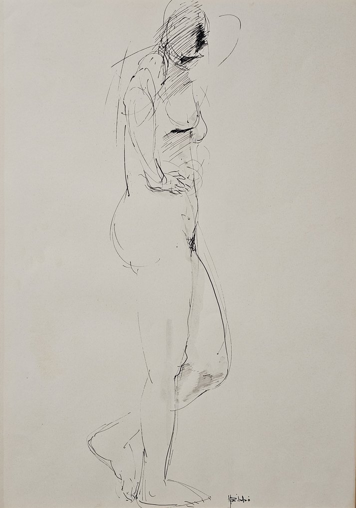 Nunzio Bibbò (1946-2014) - Studio di nudo #1.1