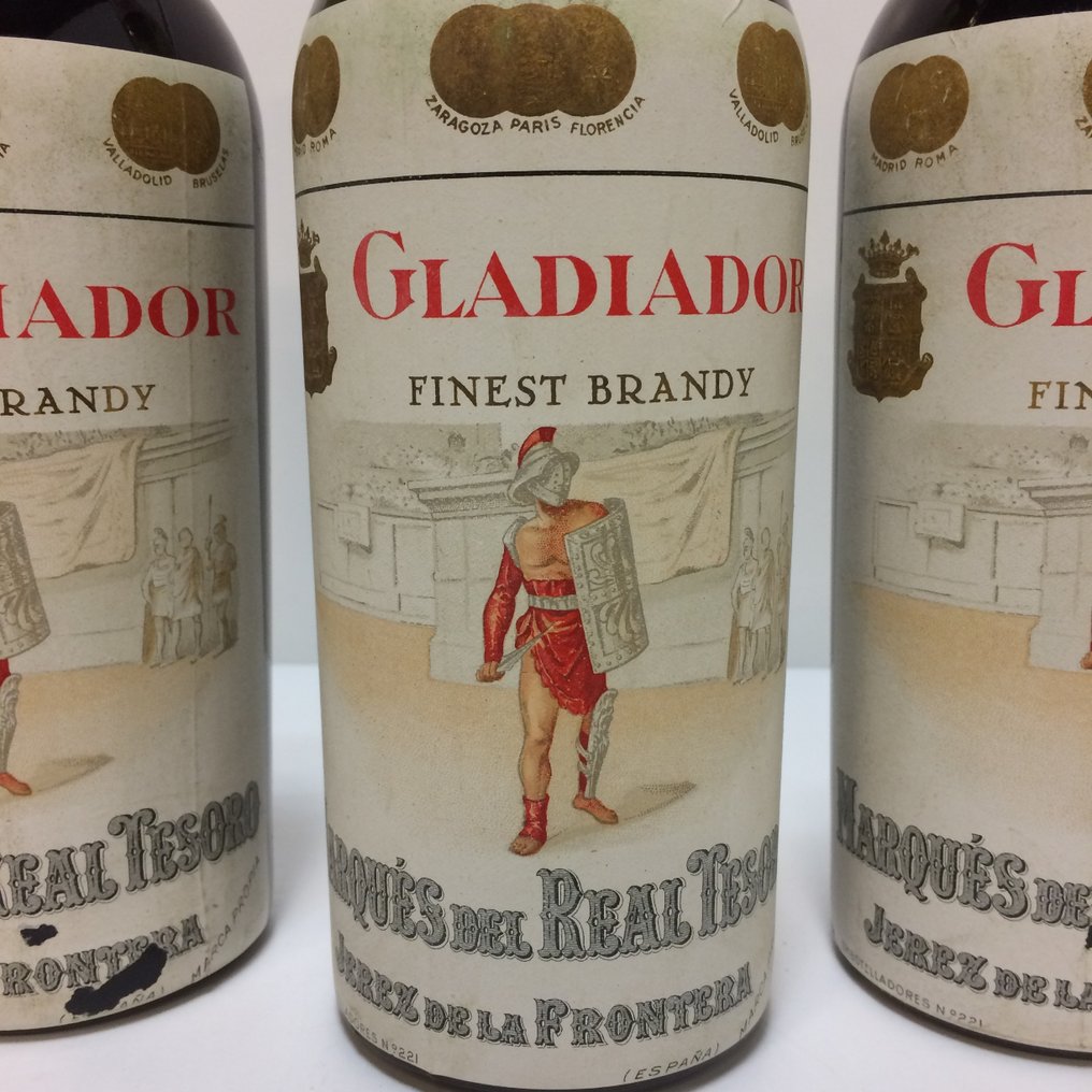 Marqués del Real Tesoro Gladiador Finest Brandy de Jerez b. Década