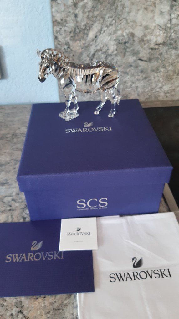 Heinz Tabertshofer - Statuetă - Swarovski - SCS - Annual Edition 2021 - Zebra Amai - 5550663 - Boxed - Cristal #1.1