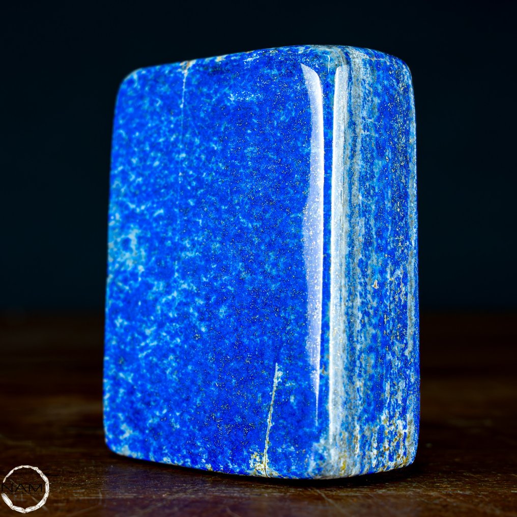Naturlig førstekvalitets kongeblå Lapis Lazuli Friform- 444.55 g #2.1