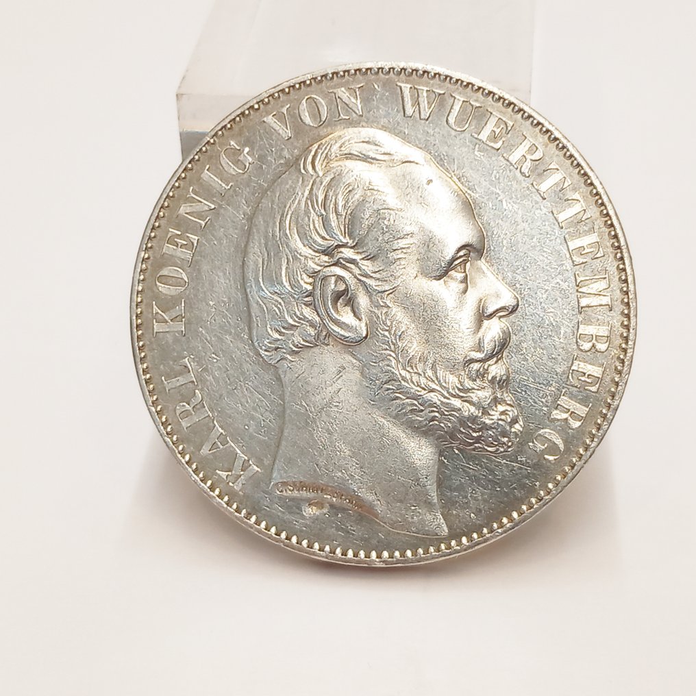 德國，符騰堡. Karl I. (1864-1891). 1 Thaler auf den Sieg 1871 #1.1
