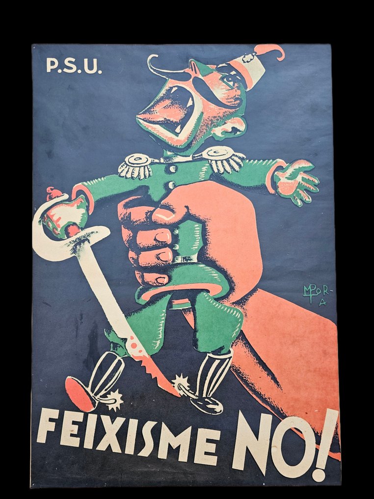 Feixismi ei! Sotajulisteet. Espanja 1936-1939 Vapauden taide ja propaganda - 69 cm  (Ei pohjahintaa) #1.2