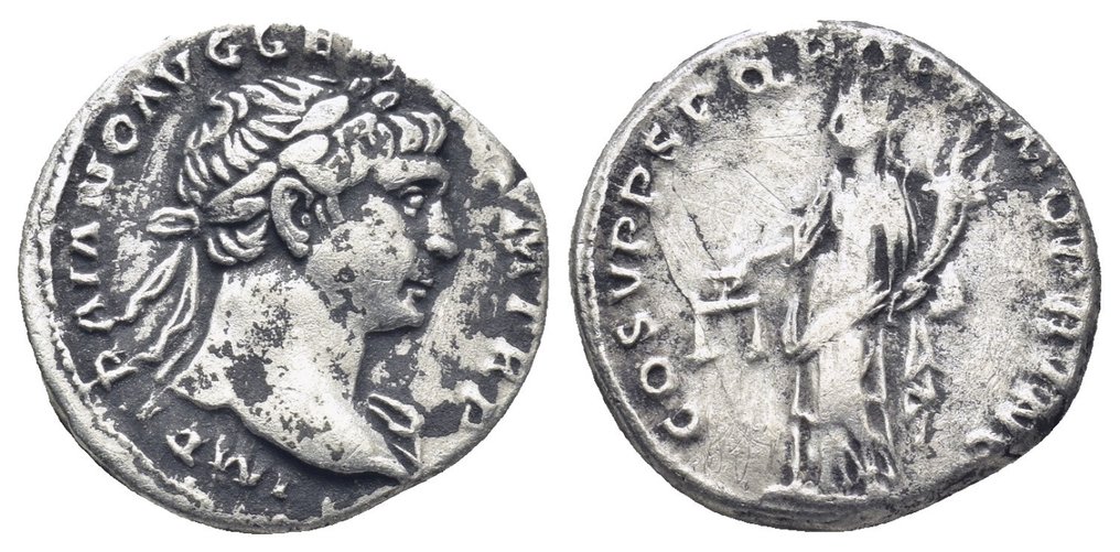 Roman Empire. Trajan. Denarius Rome mint 103-111  (No Reserve Price) #1.1