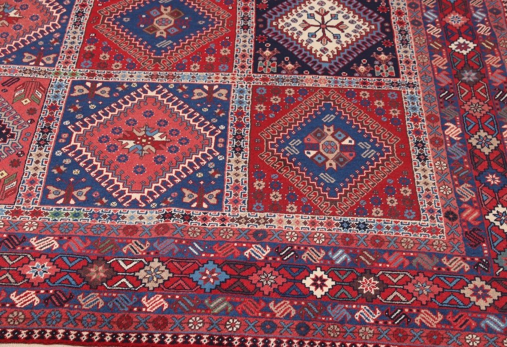 Περσικό χαλί Yalameh - Εκλεκτό μαλλί & σχέδιο φυλών - Χαλί - 346 cm - 252 cm #3.1