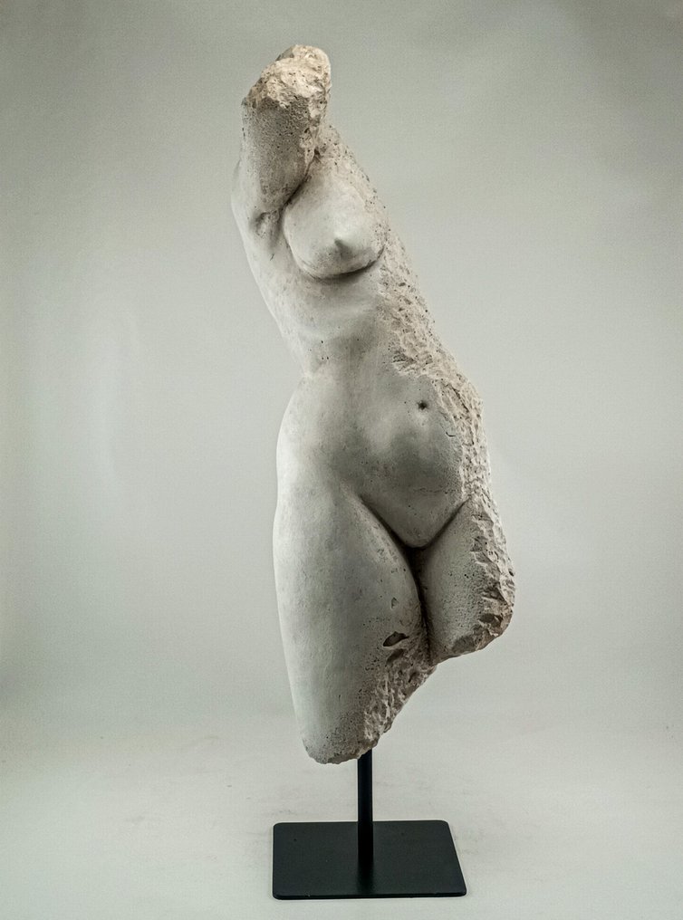 Figure - Fragment of a classical Greek sculpture representing Venus, made of plaster scagliola and powder. #1.0
