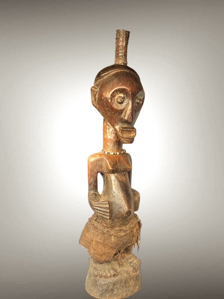 松葉雕塑 - 90 CM - 葛西松野 - Songye - 剛果民主共和國 #2.1