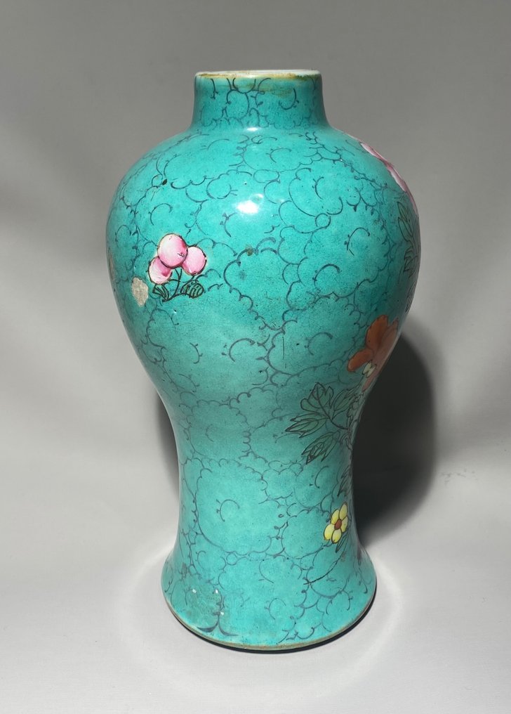 Βάζο με διακοσμητικά Phoenix σε πράσινο φόντο - Πορσελάνη - Κίνα - Jiaqing (1796-1820) #2.2