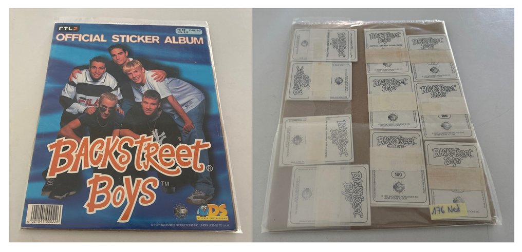 DS - Backstreet Boys (1997) - 1 Empty album + complete loose sticker set #1.1