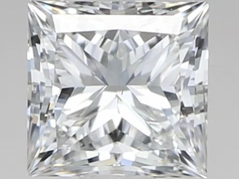 Diamond - 0.40 ct - Princess - D (colourless) - VS1 #1.1