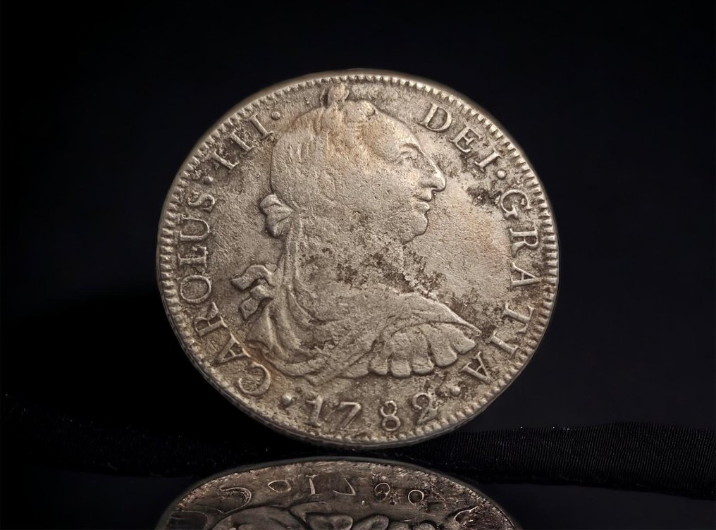 Spanyolország. Carlos III (1759-1788). 8 Reales 1782 Mexico FF #2.2