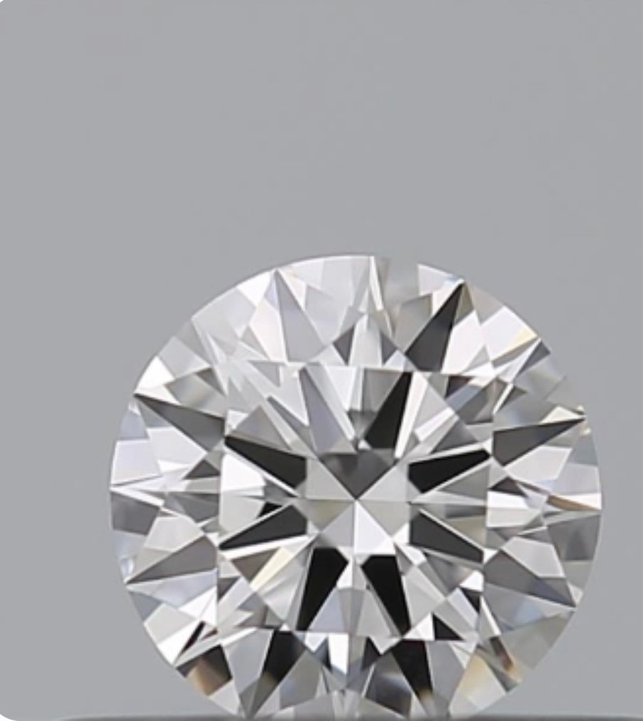 Diamond - 0.31 ct - Brilliant, Round - D (colourless) - VVS1, Ex Ex Ex None #1.1