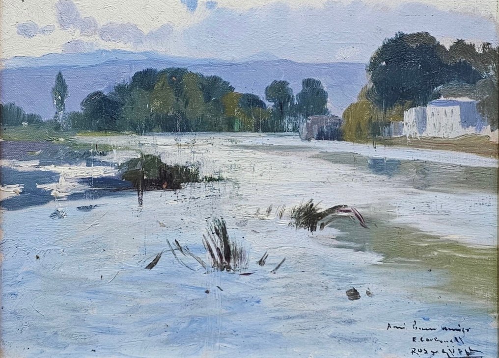 Antoni Ros y Güell (1873-1954) - Paisaje cálido en Invierno - NO RESERVE #1.1