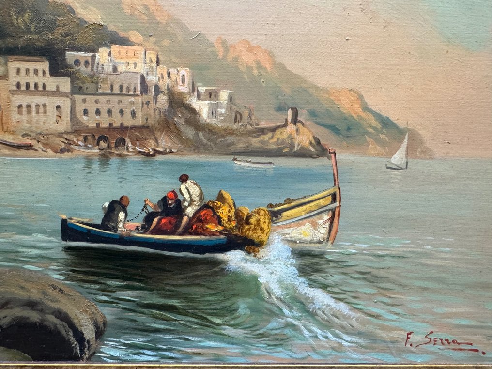 F. Serra (XX) - Pescatori ad Amalfi #3.2