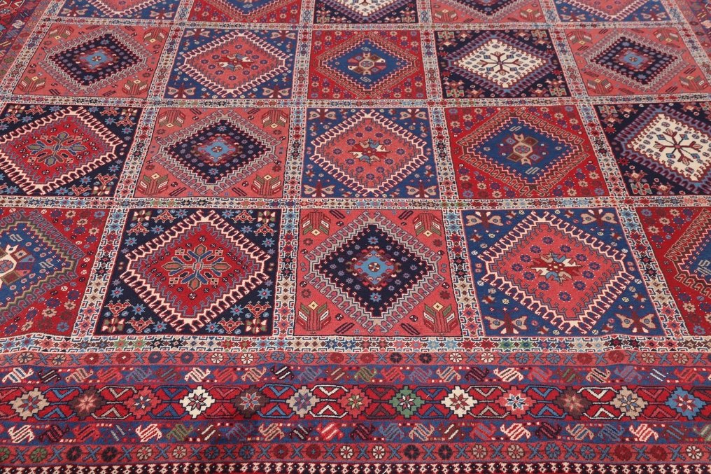 Περσικό χαλί Yalameh - Εκλεκτό μαλλί & σχέδιο φυλών - Χαλί - 346 cm - 252 cm #3.2
