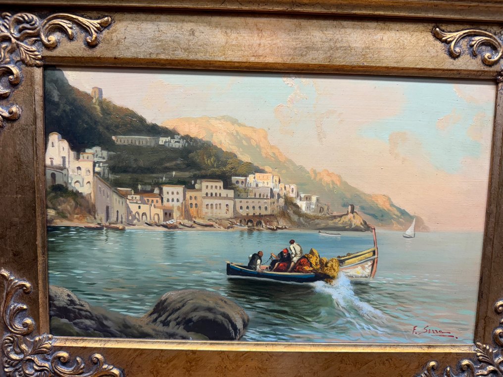 F. Serra (XX) - Pescatori ad Amalfi #2.2