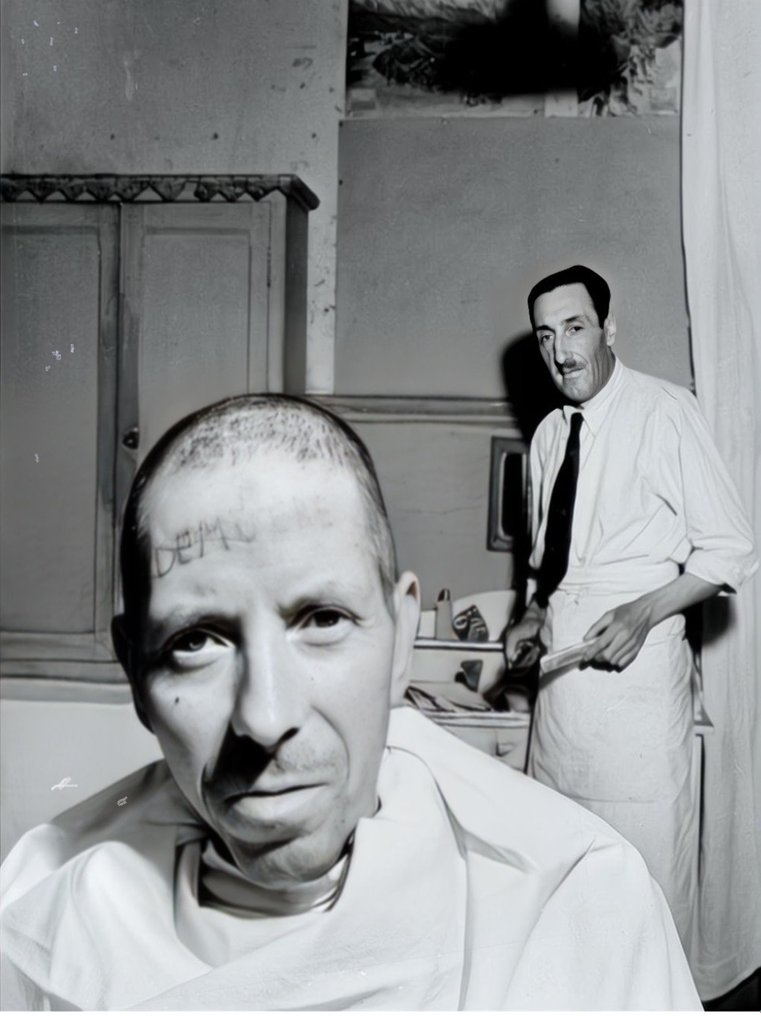 Robert Doisneau - Man with a tattoo on his forehead #1.1