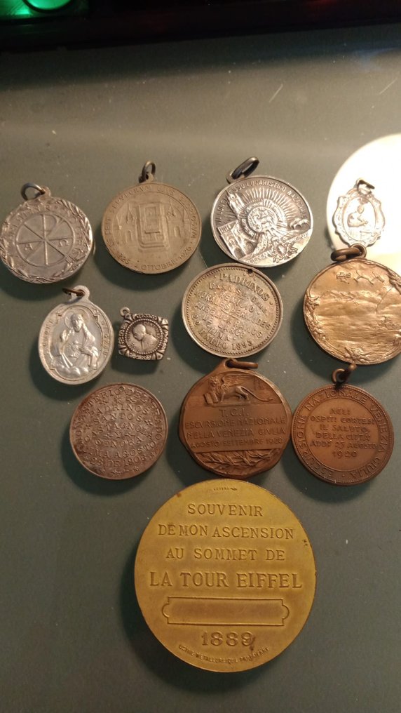 Włochy. Francja. Peru. 19 Medali XIX w - Pamiątkowy żeton - 1800 #2.2