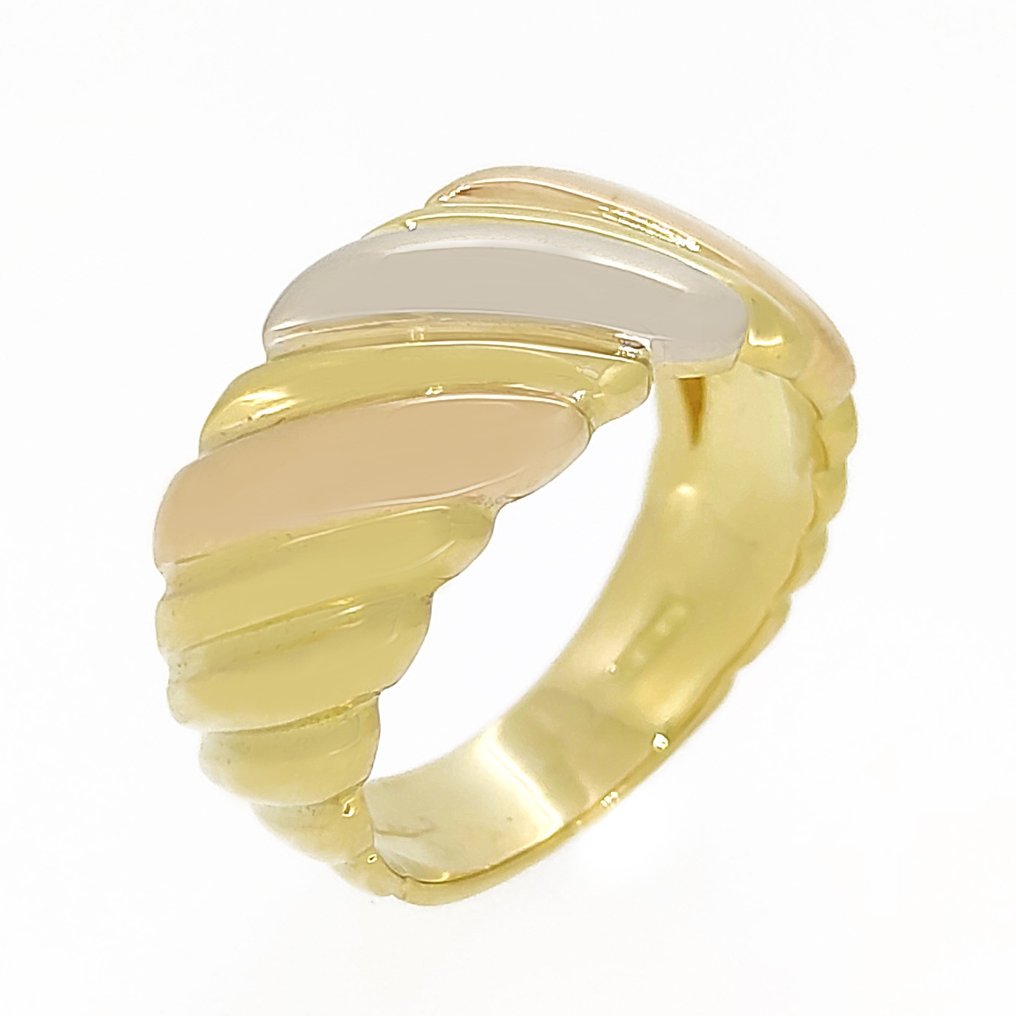 Δαχτυλίδι - 18 καράτια Κίτρινο χρυσό, Λευκός χρυσός, Ροζ χρυσό #1.1