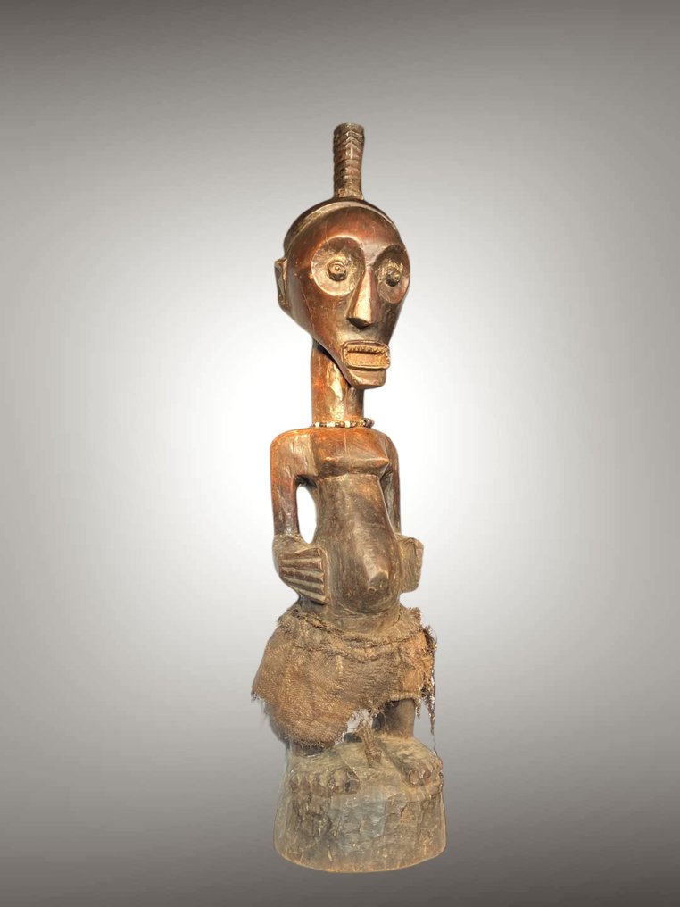 松葉雕塑 - 90 CM - 葛西松野 - Songye - 剛果民主共和國 #1.1