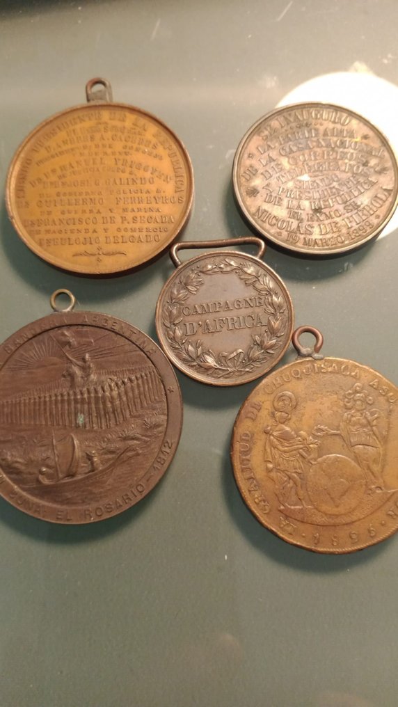 Włochy. Francja. Peru. 19 Medali XIX w - Pamiątkowy żeton - 1800 #2.1