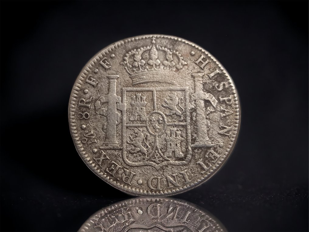 Espanha. Carlos III (1759-1788). 8 Reales 1782 Mexico FF #3.1