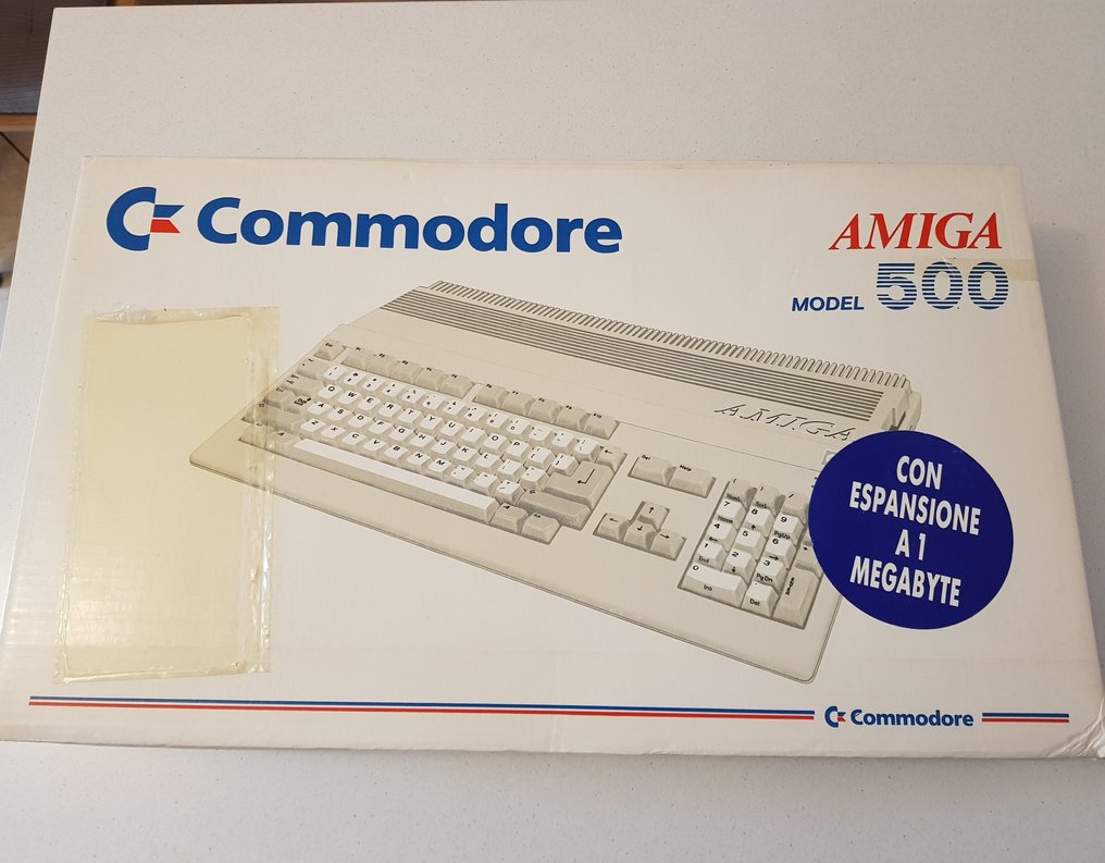 Commodore AMIGA 500 with expansion to 1MB - Videojáték-konzol + játékkészlet - Eredeti dobozban #1.1
