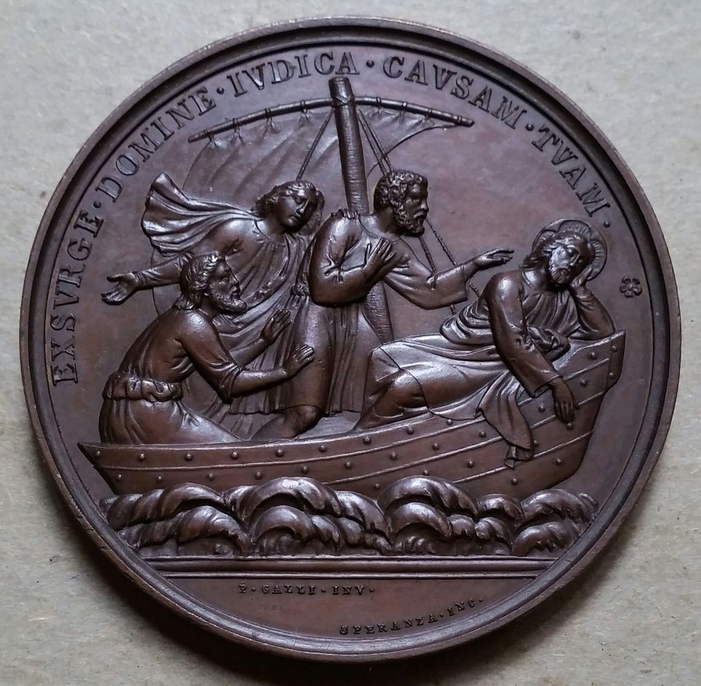 教皇国。 1869 年“捍卫教会权利”奖章 - Opus Speranza - 奖章  #1.2