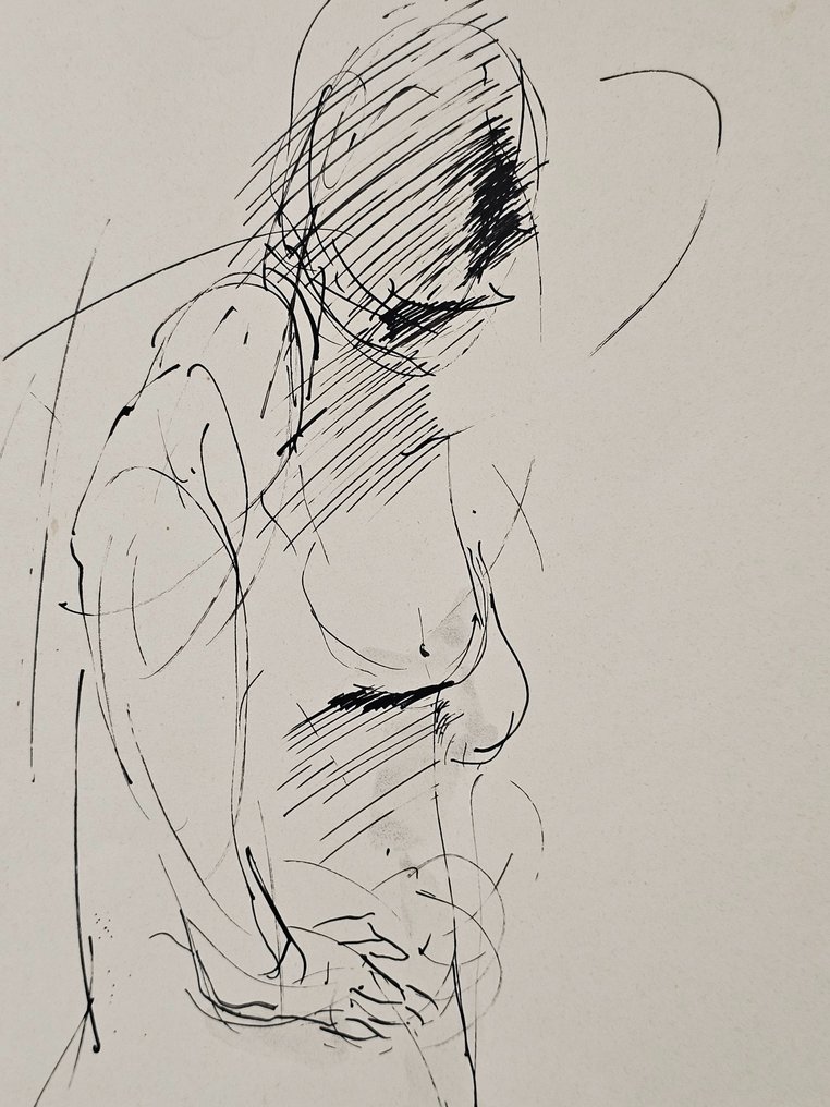 Nunzio Bibbò (1946-2014) - Studio di nudo #3.2
