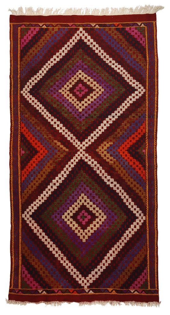 Usak - 凯利姆平织地毯 - 327 cm - 177 cm #1.1