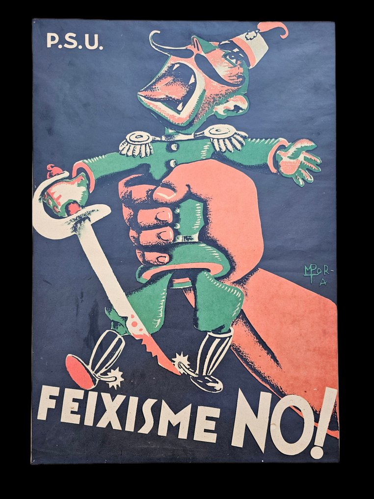 Feixism nej! Krigsaffischer. Spanien 1936-1939 Konst och propaganda för frihet - 69 cm  (Utan reservationspris) #1.1