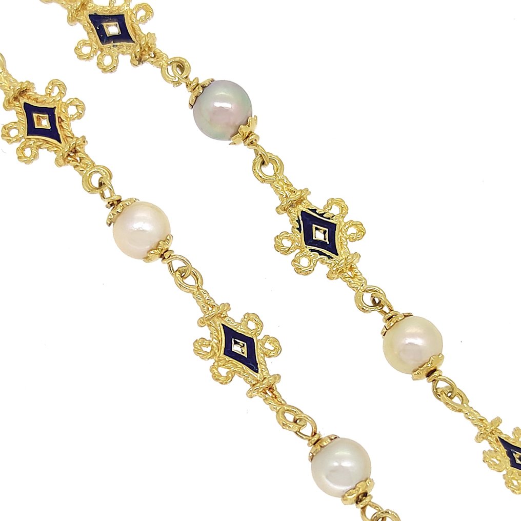 Bracelet - 18 carats Or jaune Perle #1.2
