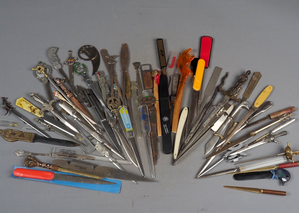 Paper knife  (76) - 76 stuks briefopeners - diverse materials #1.1