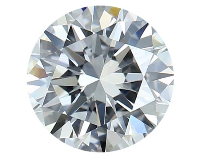 1 pcs Diamant  (Naturlig)  - 1.03 ct - Rund - D (fargeløs) - IF - Det internasjonale gemologiske institutt (IGI) #1.1