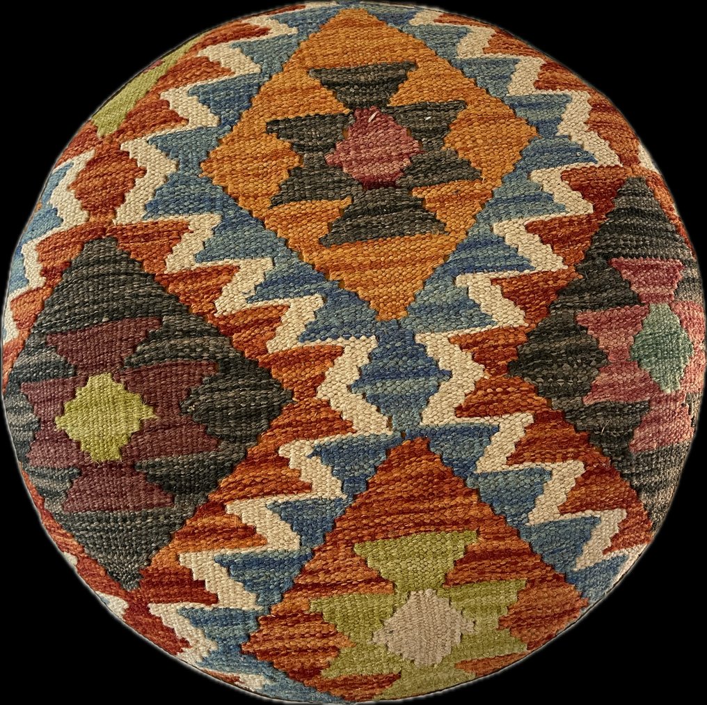 Kilim pouffe - Carpet - 53 cm - 53 cm #1.2
