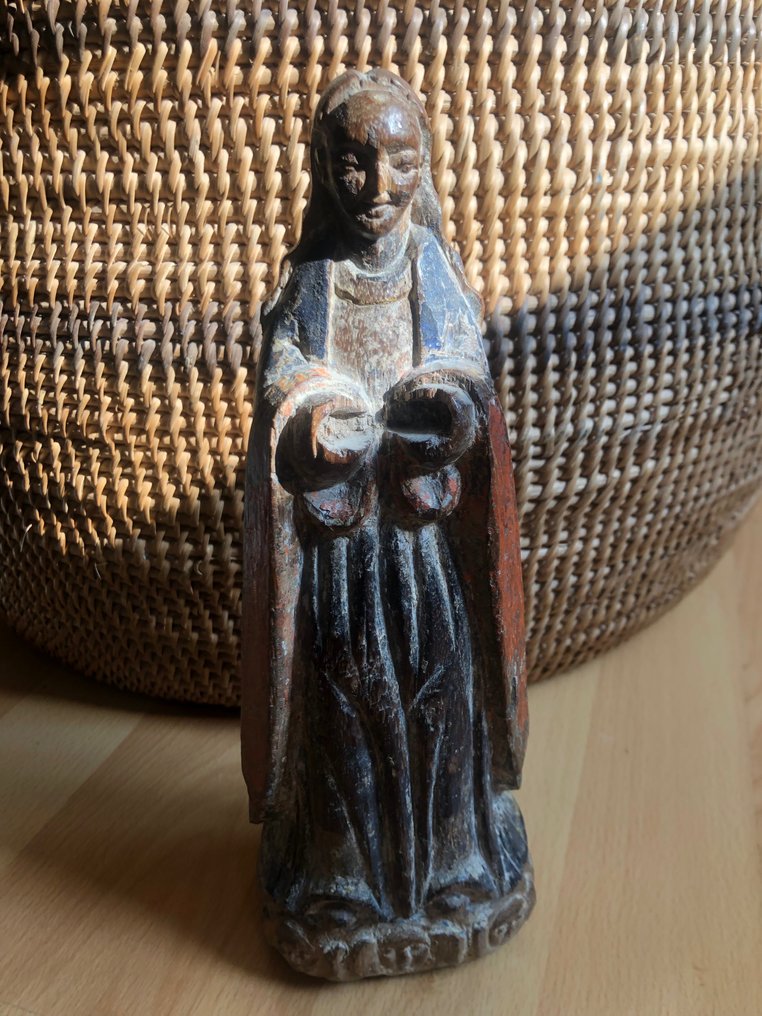 Figurka - Frau mit Umhang - Drewno #1.2