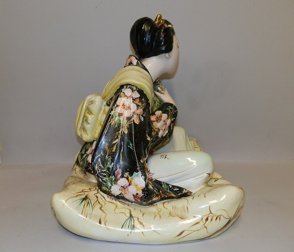 V.B.C.M. (Bertolotti, Milano) - Figur - gheisha - Keramik #3.1