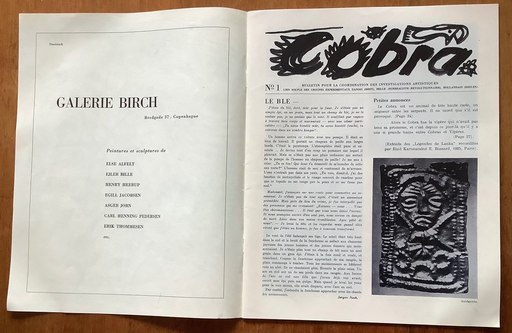 Christian Dotremont, Asger Jorn - Cobra no. 1 & no. 4 - 1949 #2.1