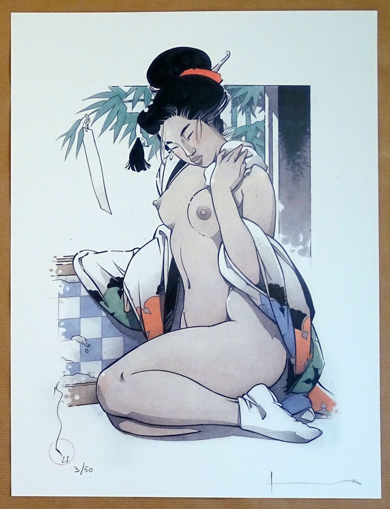 Michetz, Marc - 1 Offset Print - La Geisha Nue #2.1
